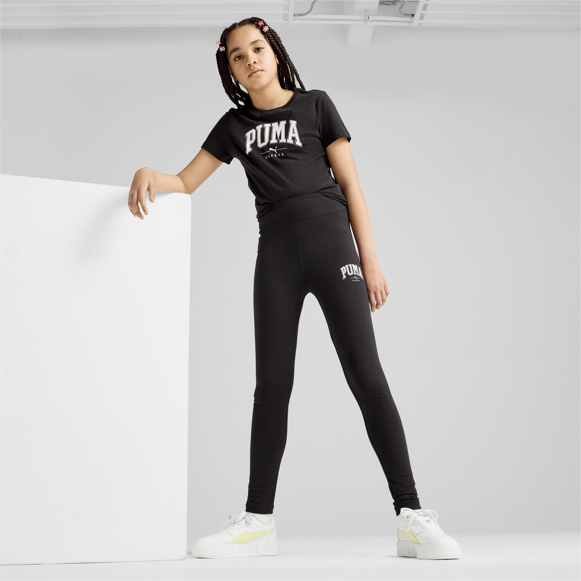 Młodzieżowe legginsy PUMA SQUAD PUMA Black 6/8