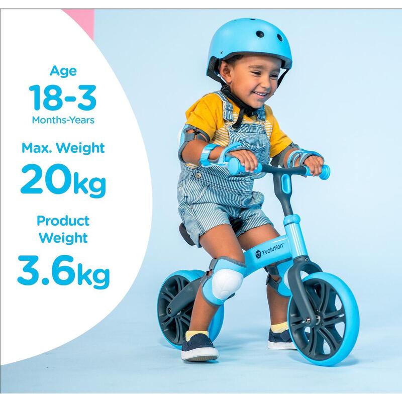 Bicicleta echilibru Yvolution Y Velo Junior Blue