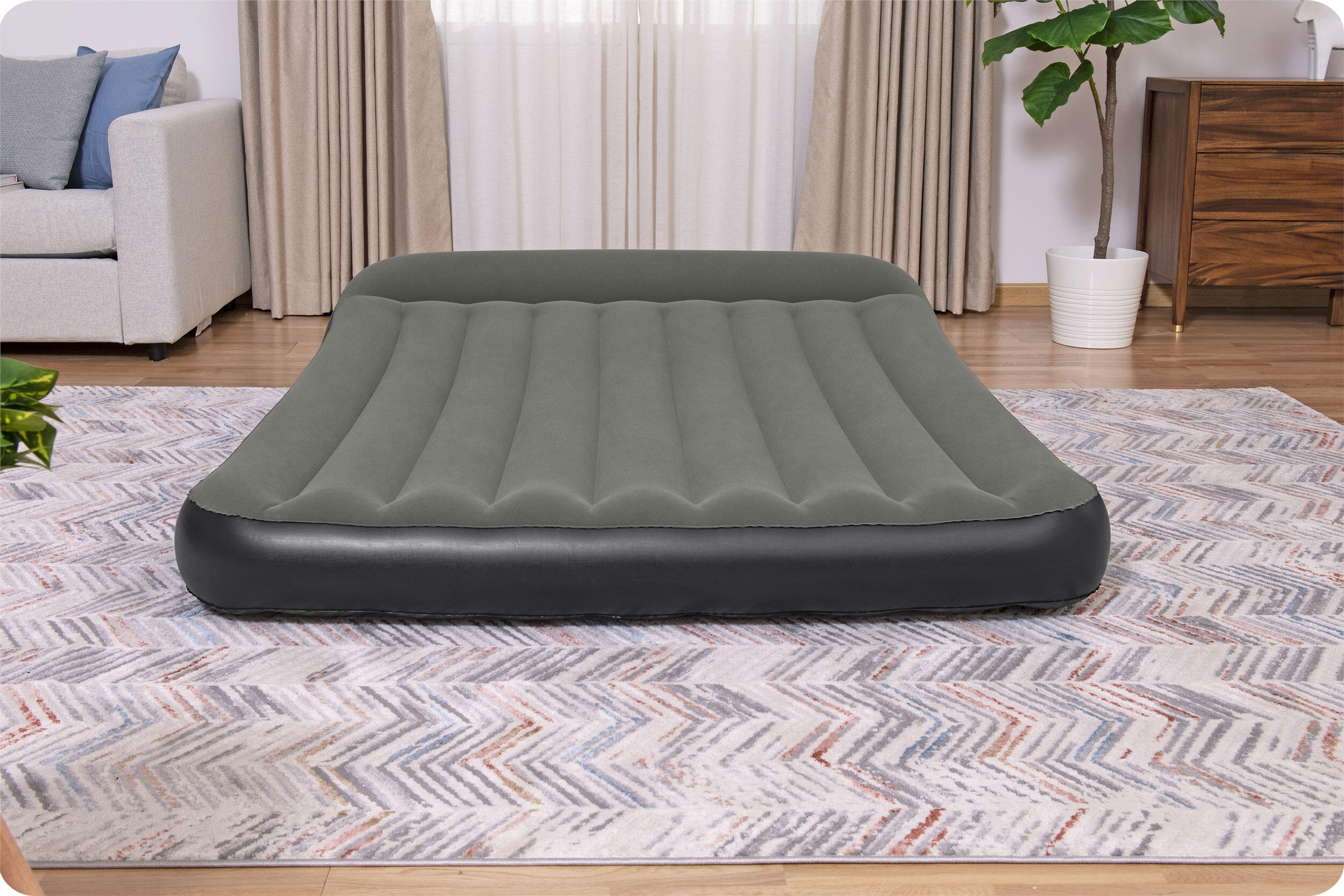 Bestway Matelas gonflable 2 personnes 203 x 152 x 30 cm pompe à piles 6/7
