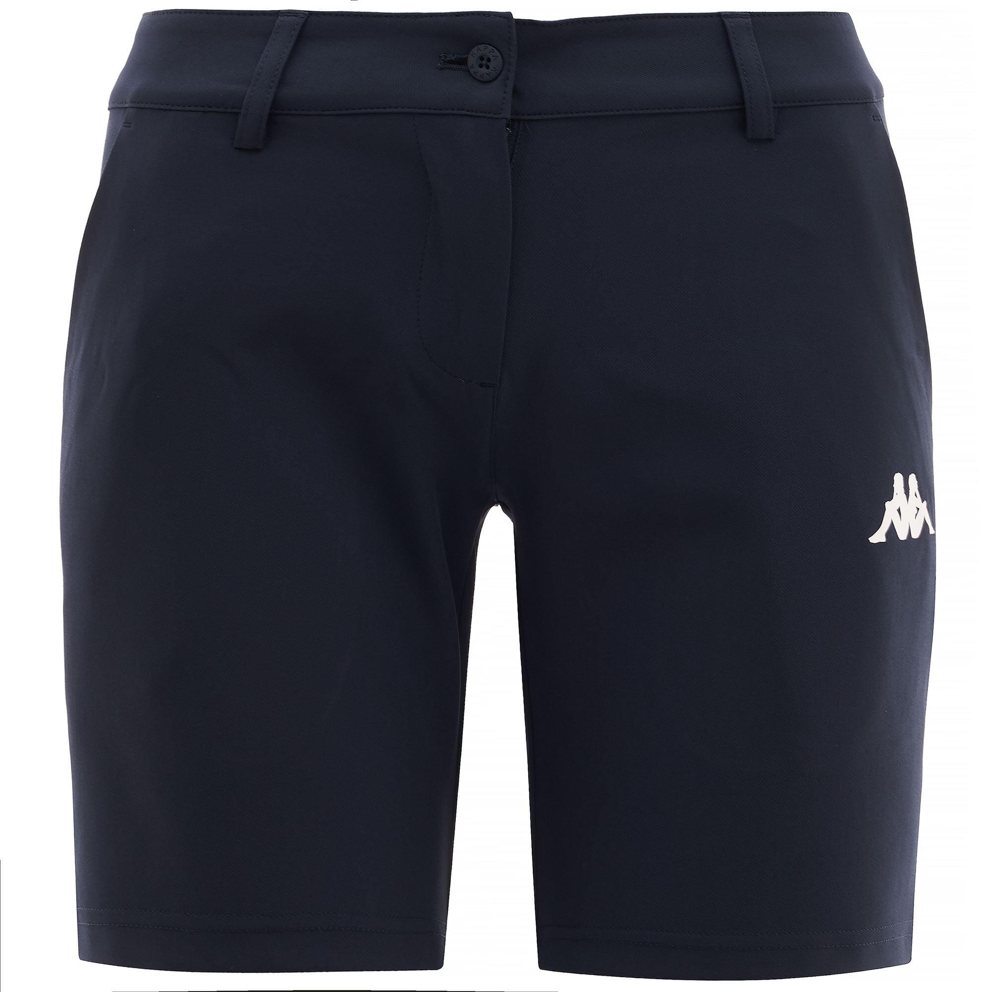 KAPPA pantaloncini da donna in poliestere blu da fitness