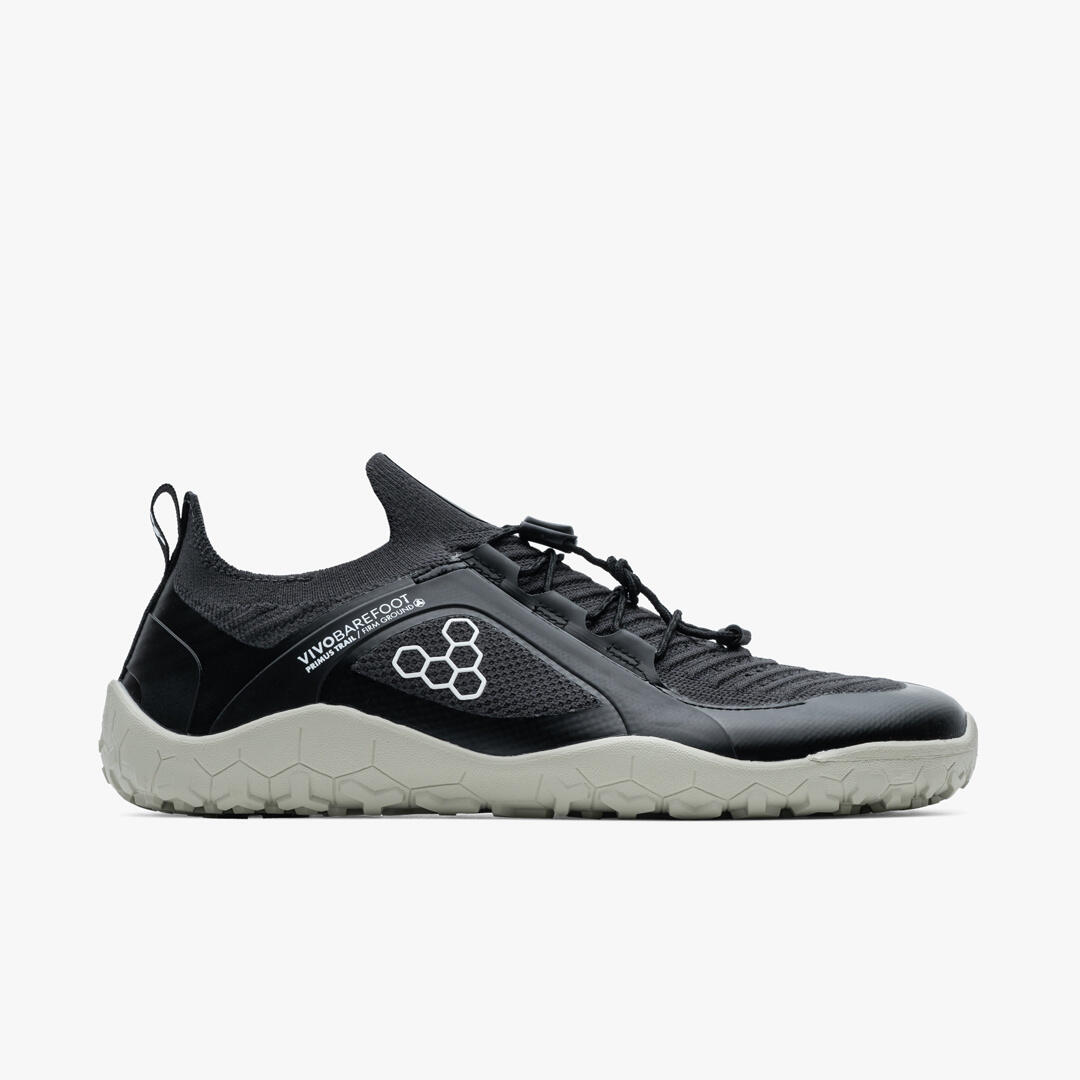 Vivobarefoot - Vivobarefoot Primus Trail Knit Fg - Femmes - Obsidian/pelican - Chaussures Minimalistes - Noir - 37 - Decathlon