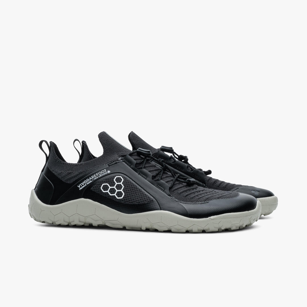 Vivobarefoot Primus Trail Knit FG - Mulher - Obsidiana/Pelicano 4/7