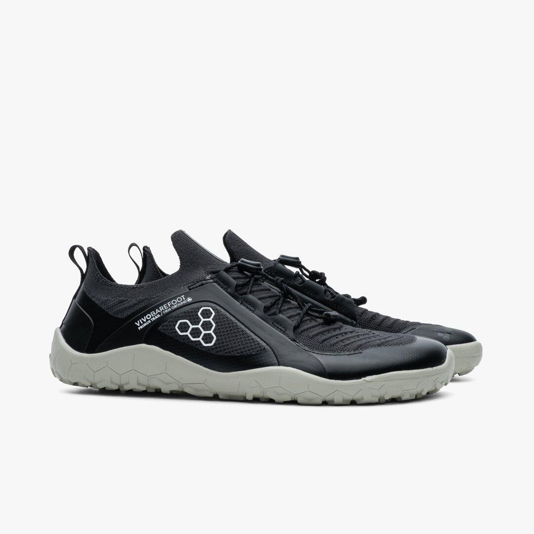 Vivobarefoot Primus Trail Knit FG - Homem - Obsidiana/Pelicano 4/7