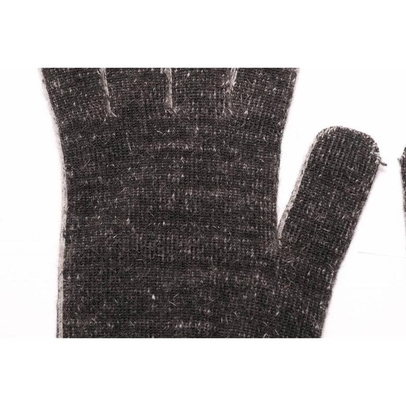 Weft Gants Possum/Merino - Doigts longs - Noir Marl