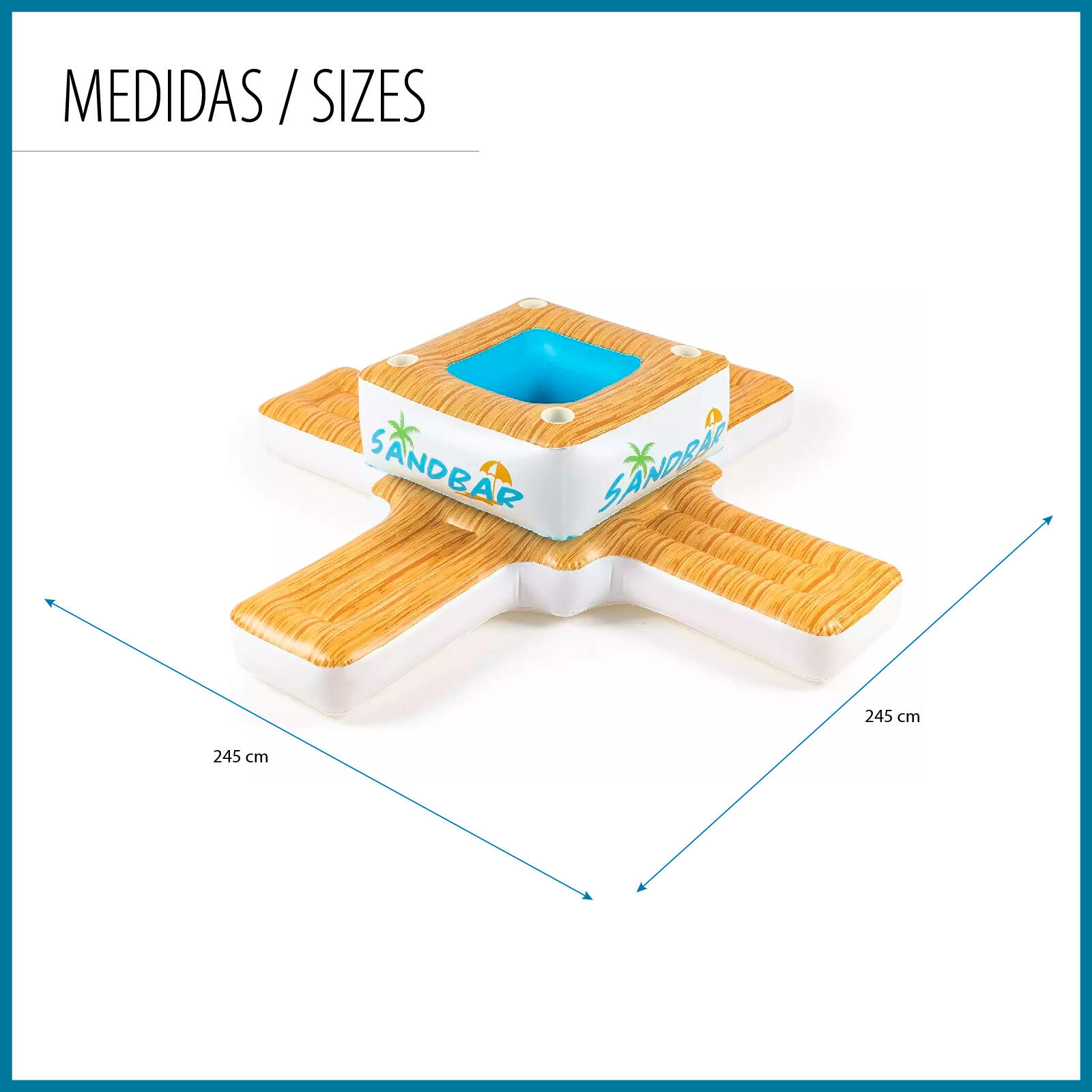 Bestway Badeinsel Sandbar 246 x 246 cm 4/7