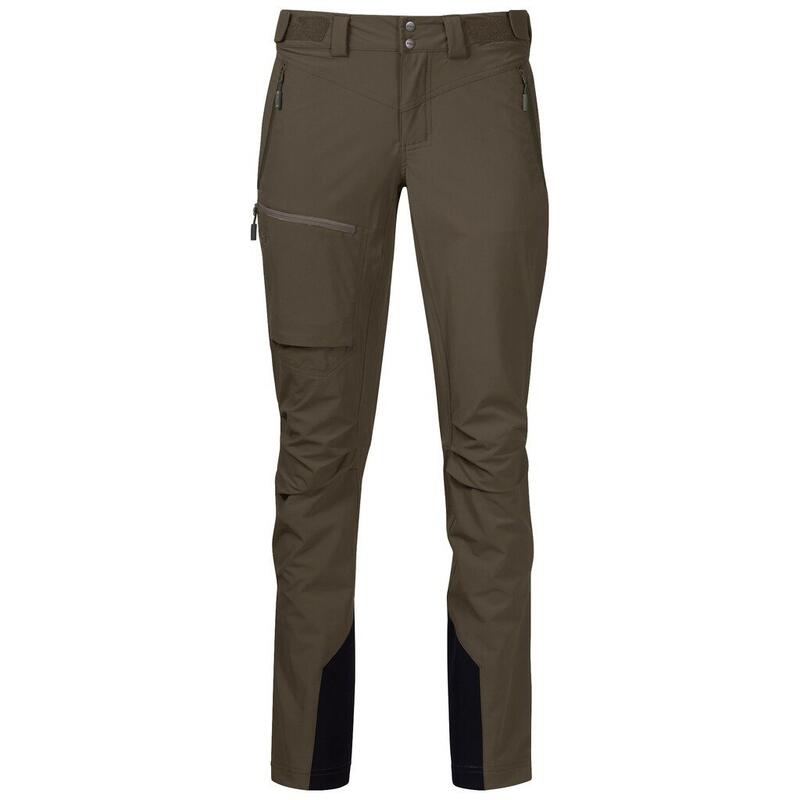 Bergans of Norway Pantaloni softshell Breheimen - Donna - Verde scuro fango