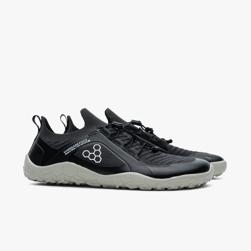 Vivobarefoot Primus Trail Knit FG - Uomo - Ossidiana/Pelican