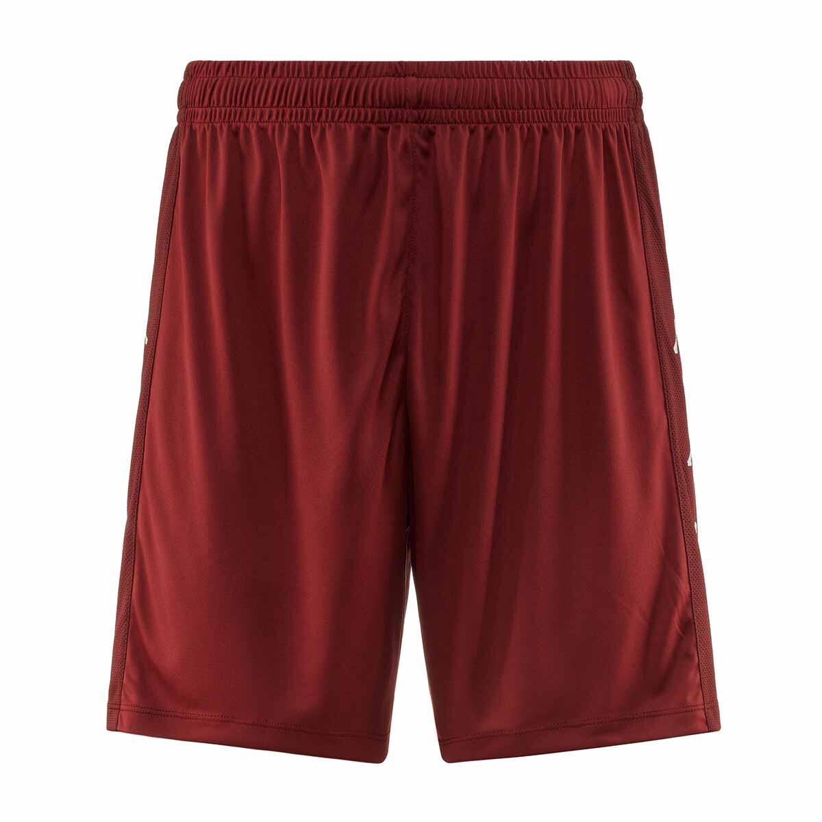 KAPPA pantaloncini da uomo in poliestere rosso da calcio