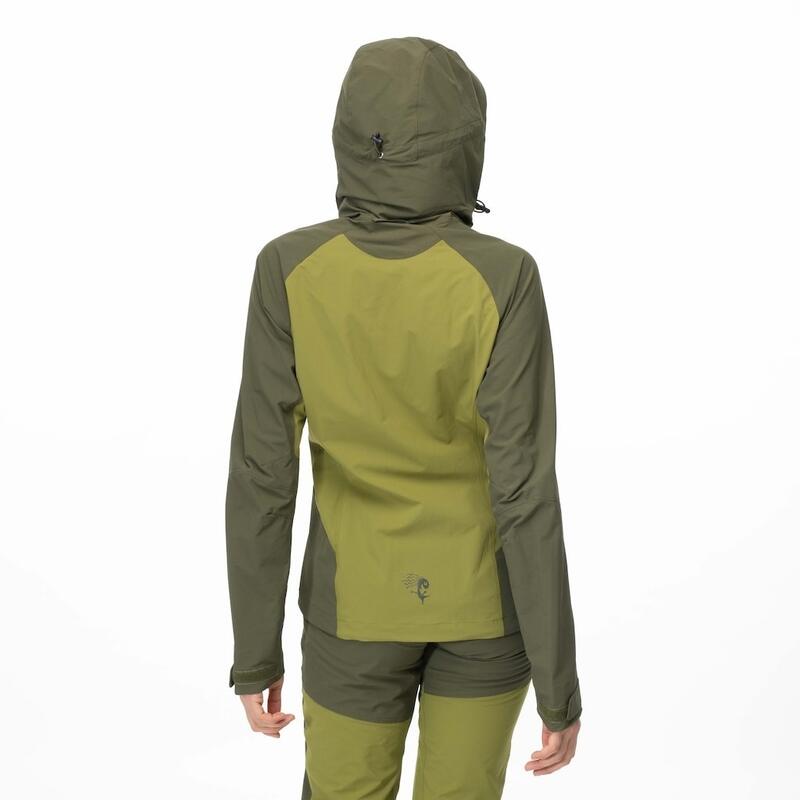 Bergans of Norway Giacca Cecilie Mtn Softshell - Verde oliva scuro/Verde terra