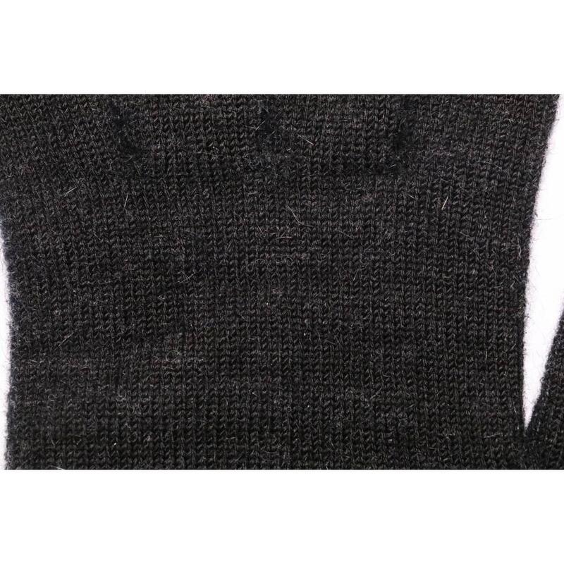 Weft Gants Possum/Merino - Doigts longs - Noir anthracite