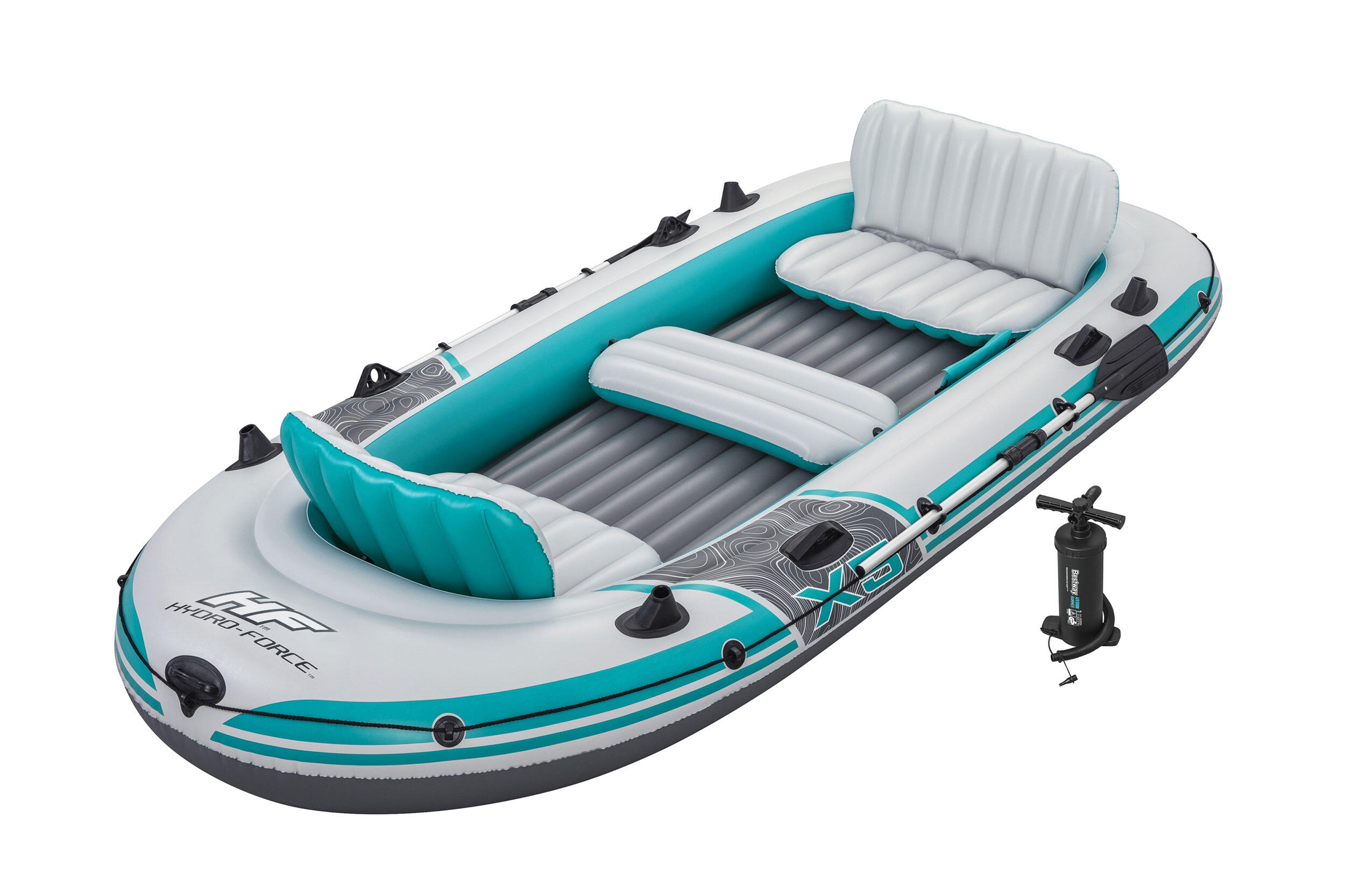 Bateau gonflable pêche en bateau - Ad Venture Elite X5 blanc 2/7