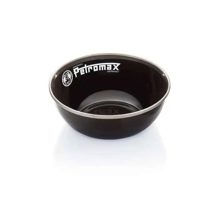 Set of 2 Enamel Bowls - Medium - Black