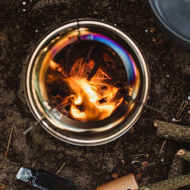 Highlander Cabar Bushcraft Réchaud à Gaz Bois