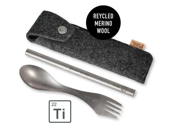 Light My Fire Eco Spork'n Straw Titanium Kit