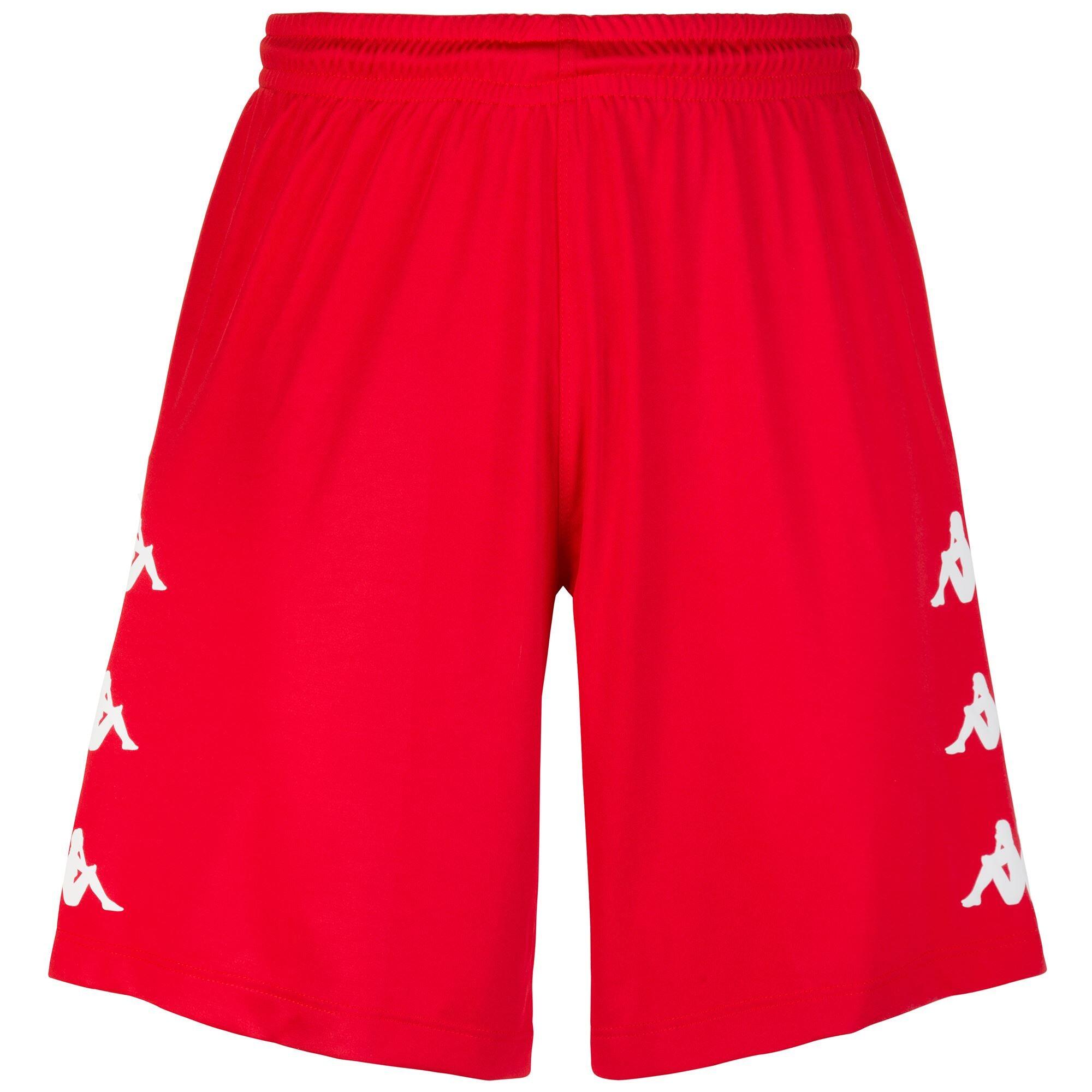 kappa pantaloncini da uomo in poliestere rosso da fitness KAPPA Decathlon