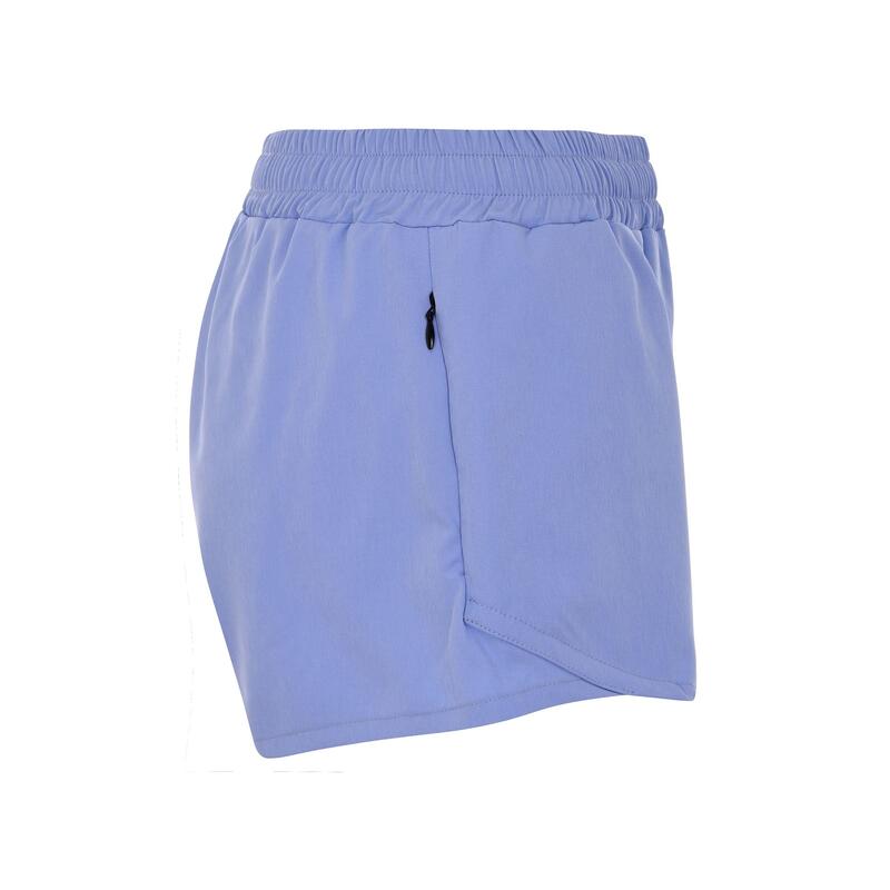 kappa pantaloncini da donna in poliestere viola da fitness