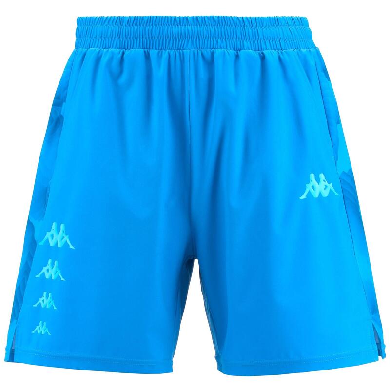 kappa pantaloncini da uomo in poliestere blu da cardio training