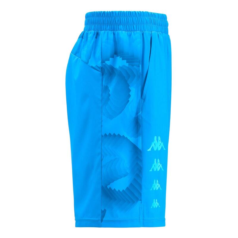 kappa pantaloncini da uomo in poliestere blu da cardio training