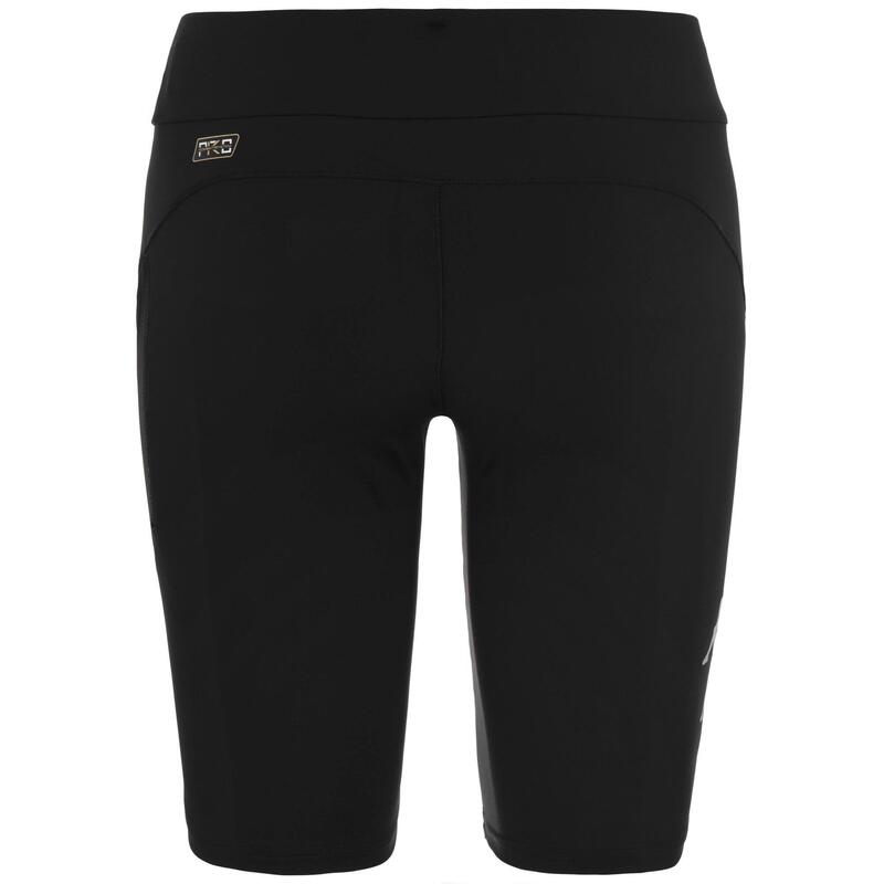 kappa pantaloncini da donna in poliestere nero da cardio training