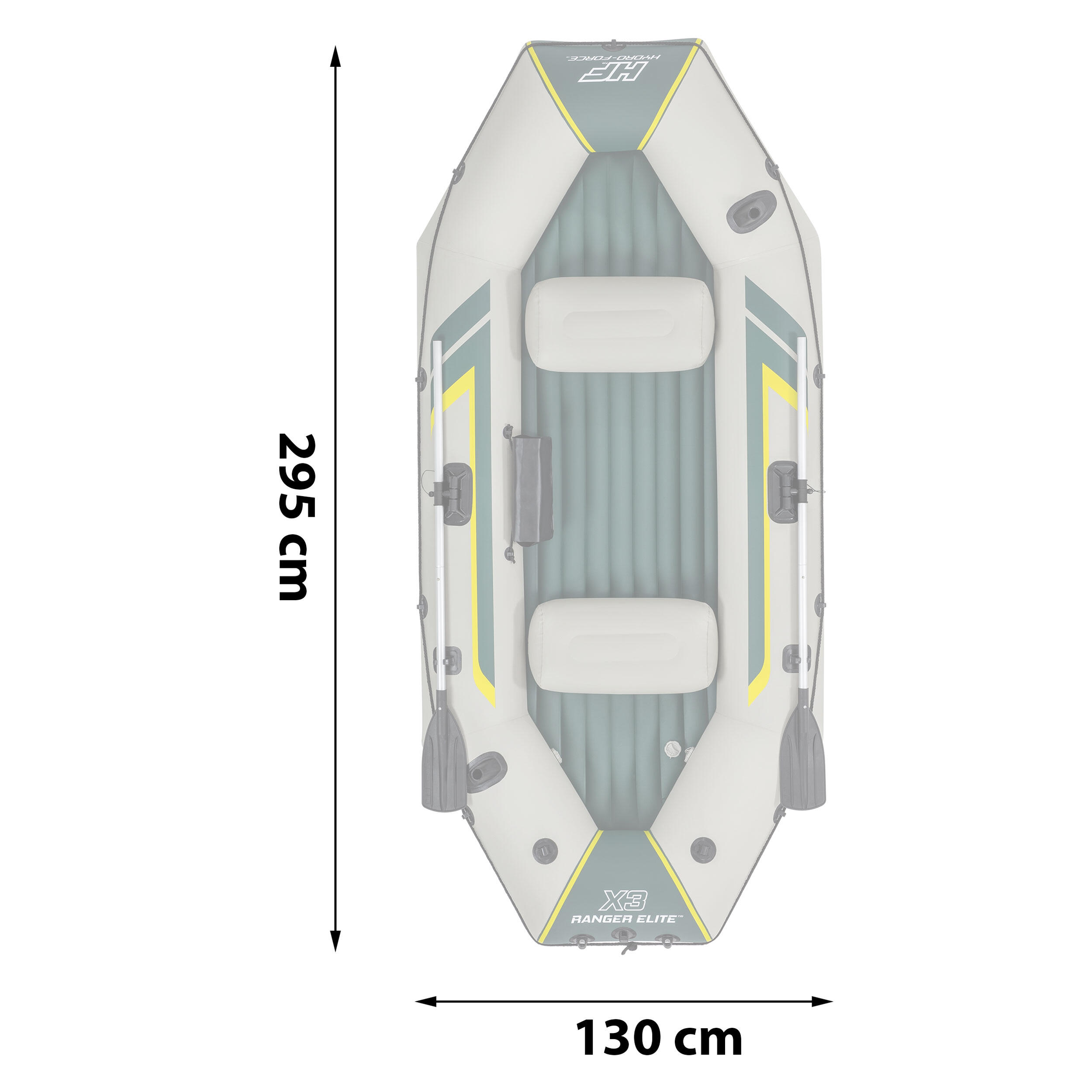 Hydro-Force Schlauchboot Komplett-Set Ra nger Elite X3 295 x 130 x 46 cm 4/7