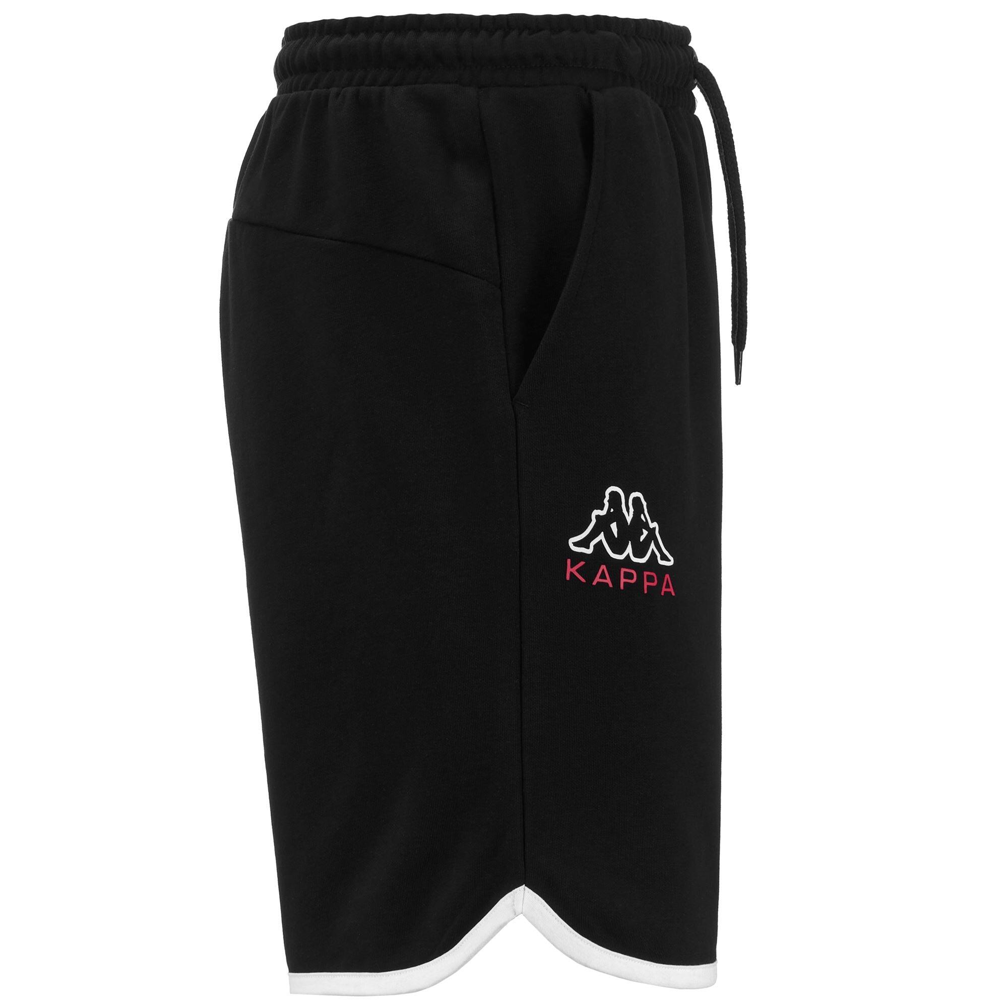 kappa pantaloncini da uomo in cotone nero da fitness KAPPA Decathlon