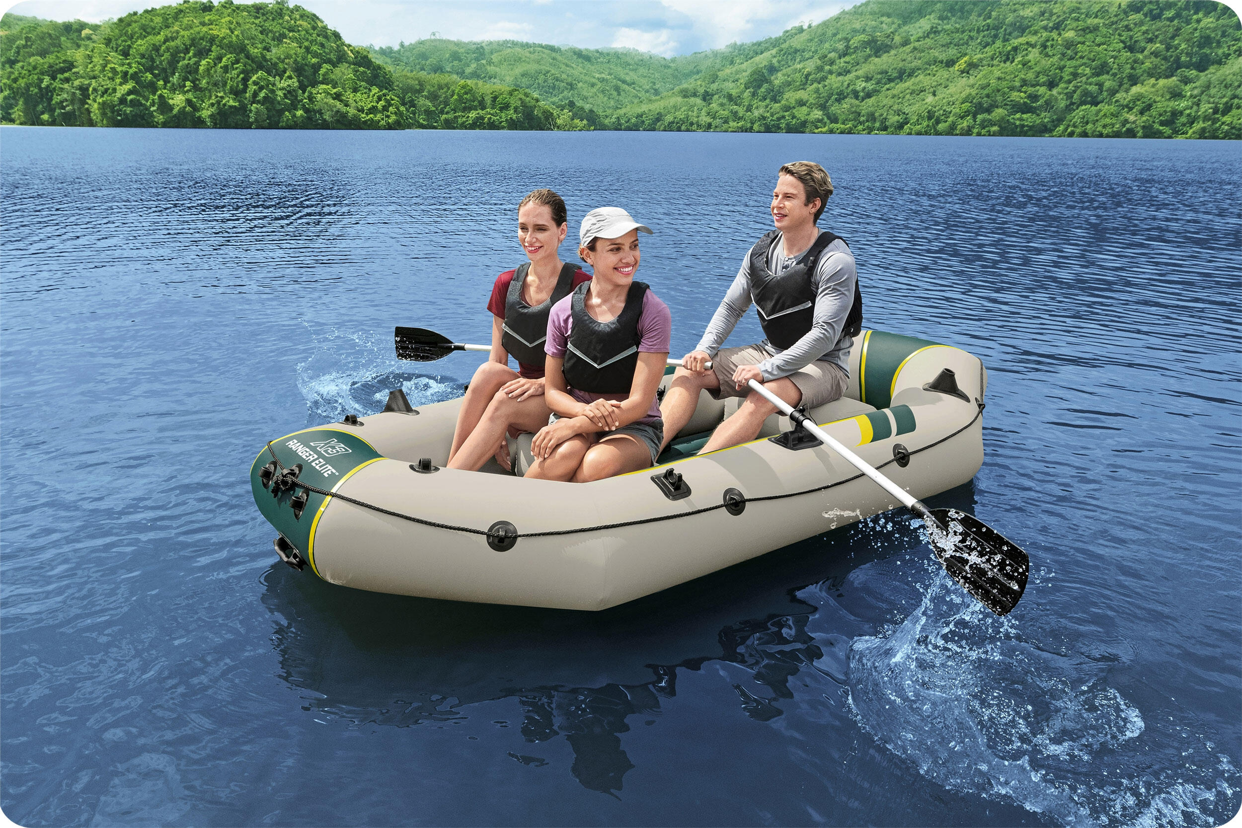 Hydro-Force Schlauchboot Komplett-Set Ra nger Elite X3 295 x 130 x 46 cm 5/7