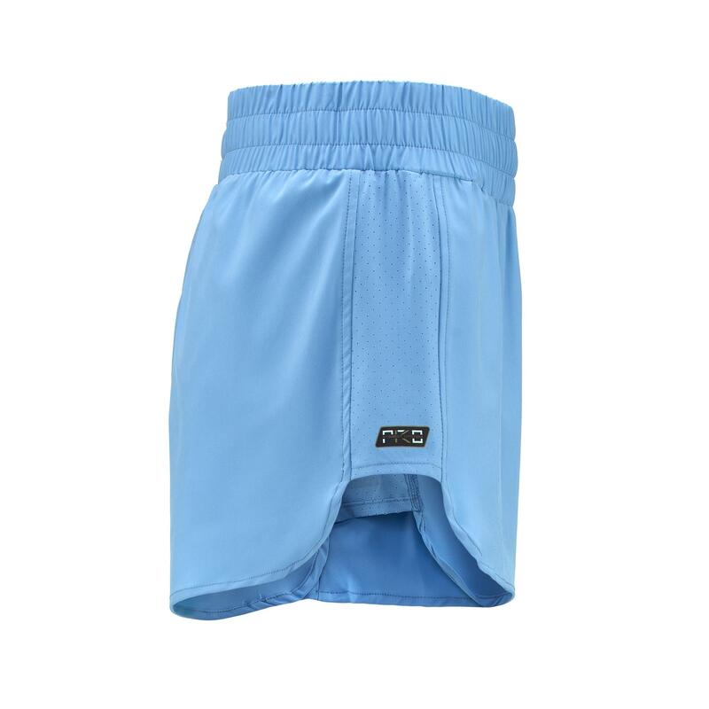 kappa pantaloncini da donna in poliestere blu da fitness