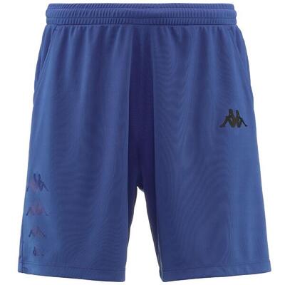 pantaloncini da uomo in poliestere blu da fitness