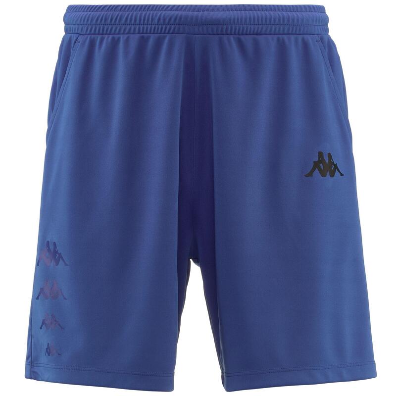 kappa pantaloncini da uomo in poliestere blu da cardio training