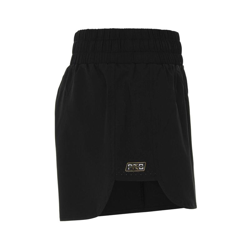 kappa pantaloncini da donna in poliestere nero da fitness