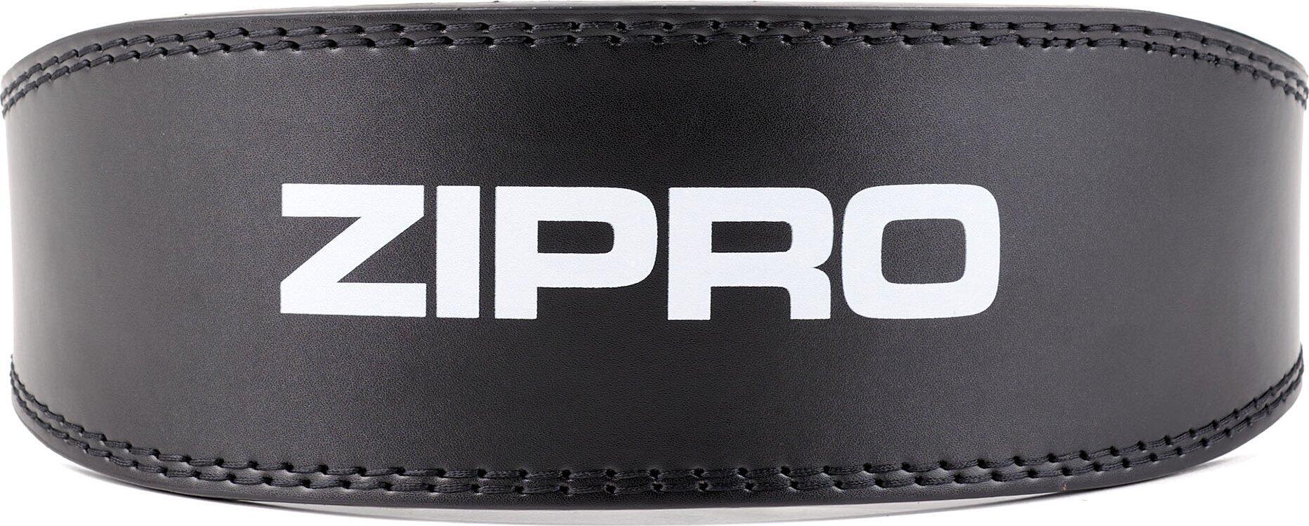 Cinto lombar de musculação em couro zipro leather power belt 1150 x 11 mm