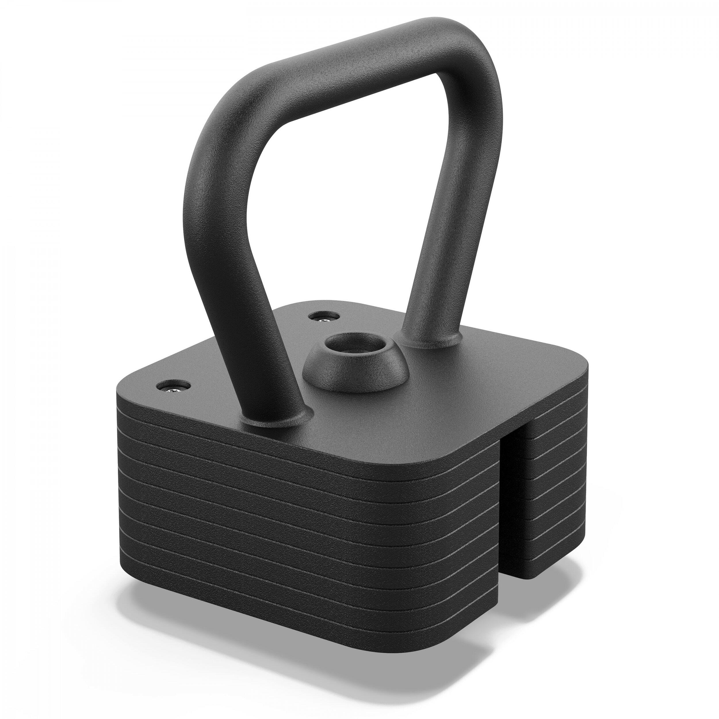 Second Life -Kettlebell Zipro SQUARE z regulowany 19 kg - stan dobry 2/7