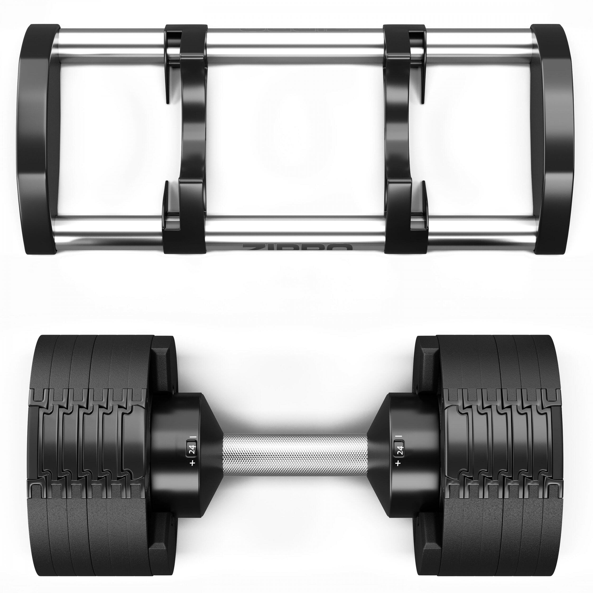 Halter met verstelbaar gewicht 24 kg Zipro Round 7/8