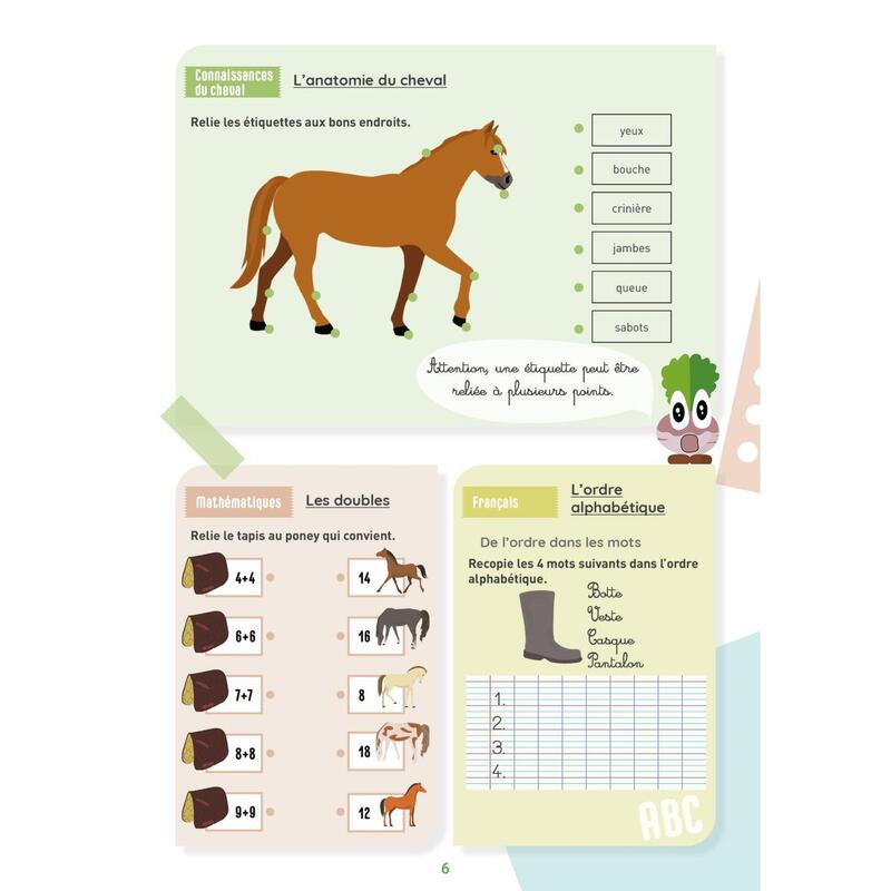 Mon cahier d'activités sur le thème du cheval - CP