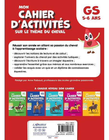 Cahier d'activités sur le thème du cheval - Niveau Grande Section 2/4