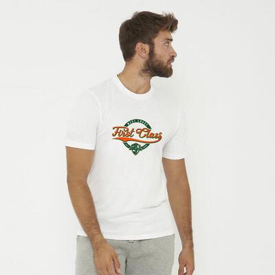 T-shirt in cotone FIRST CLASS bianca
