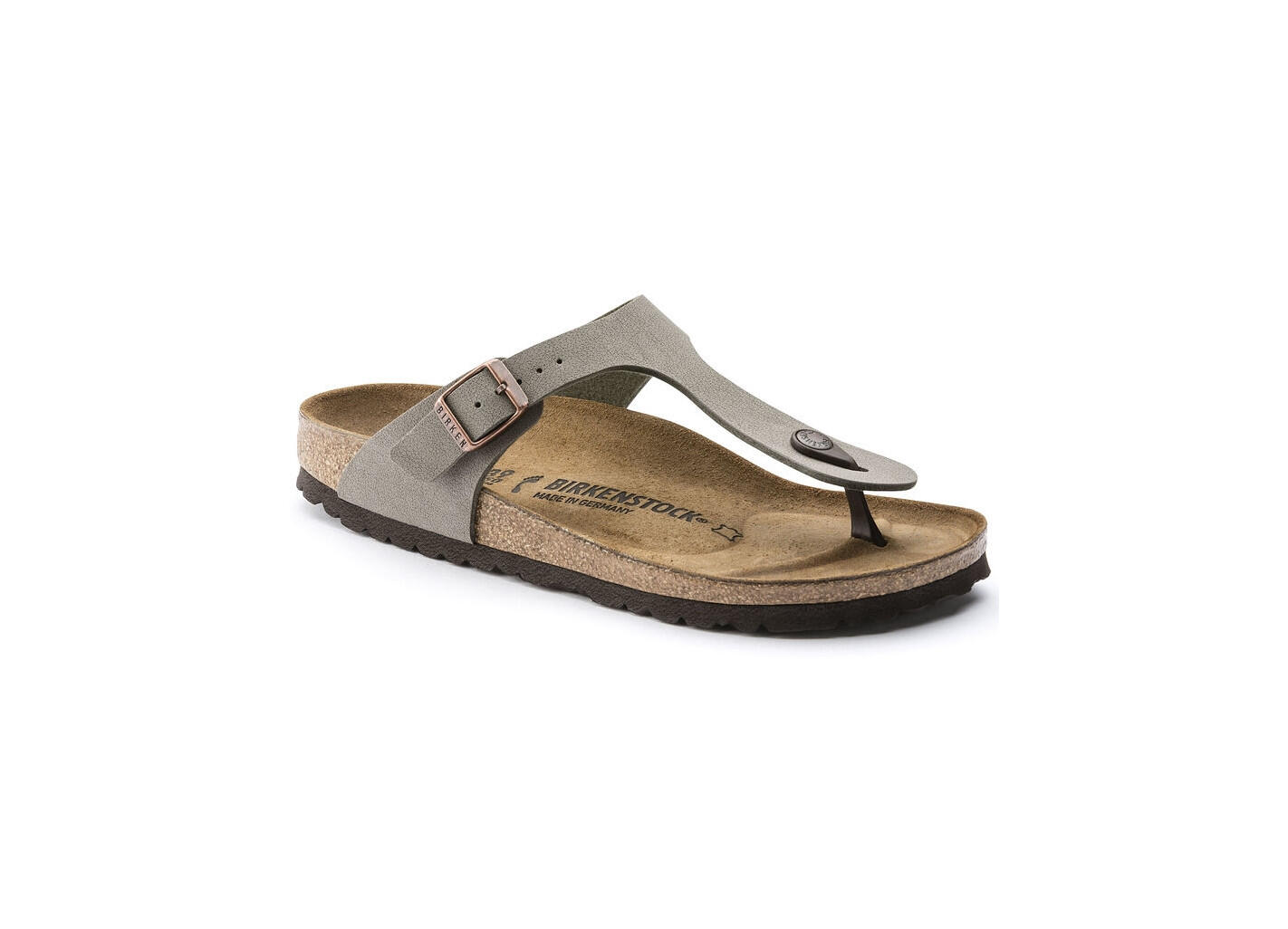 BIRKENSTOCK Sandaal Gizeh Birko-Flor Nubuck - 0043391 Grijs