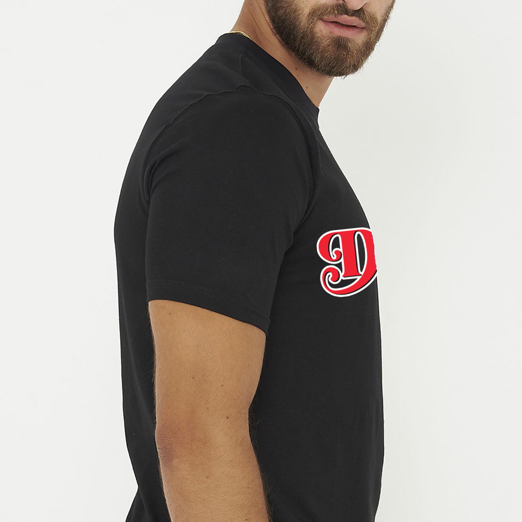 T-shirt aus Baumwolle DREAMER schwarz rot 3/6