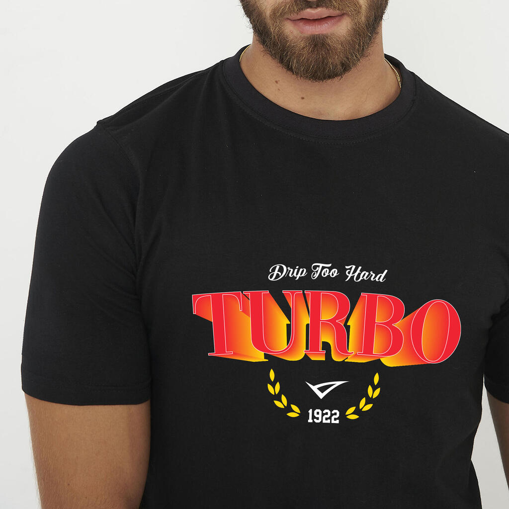 Men's T-Shirt 100% Cotton Front Print Regular Fit TURBO