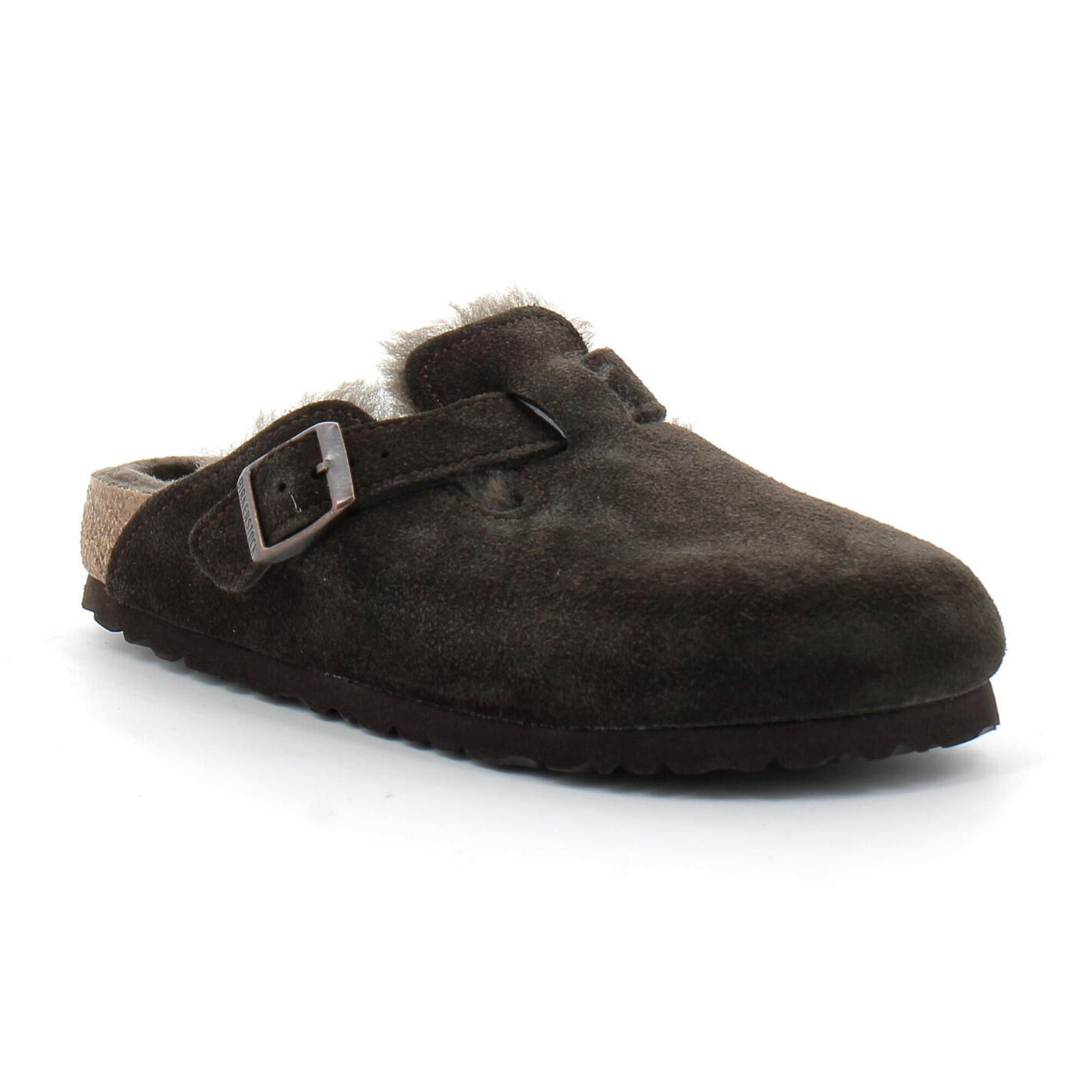 Birkenstock - Sabot En Fourrure Pour Adulte Boston - Chaussons - Marron - Decathlon