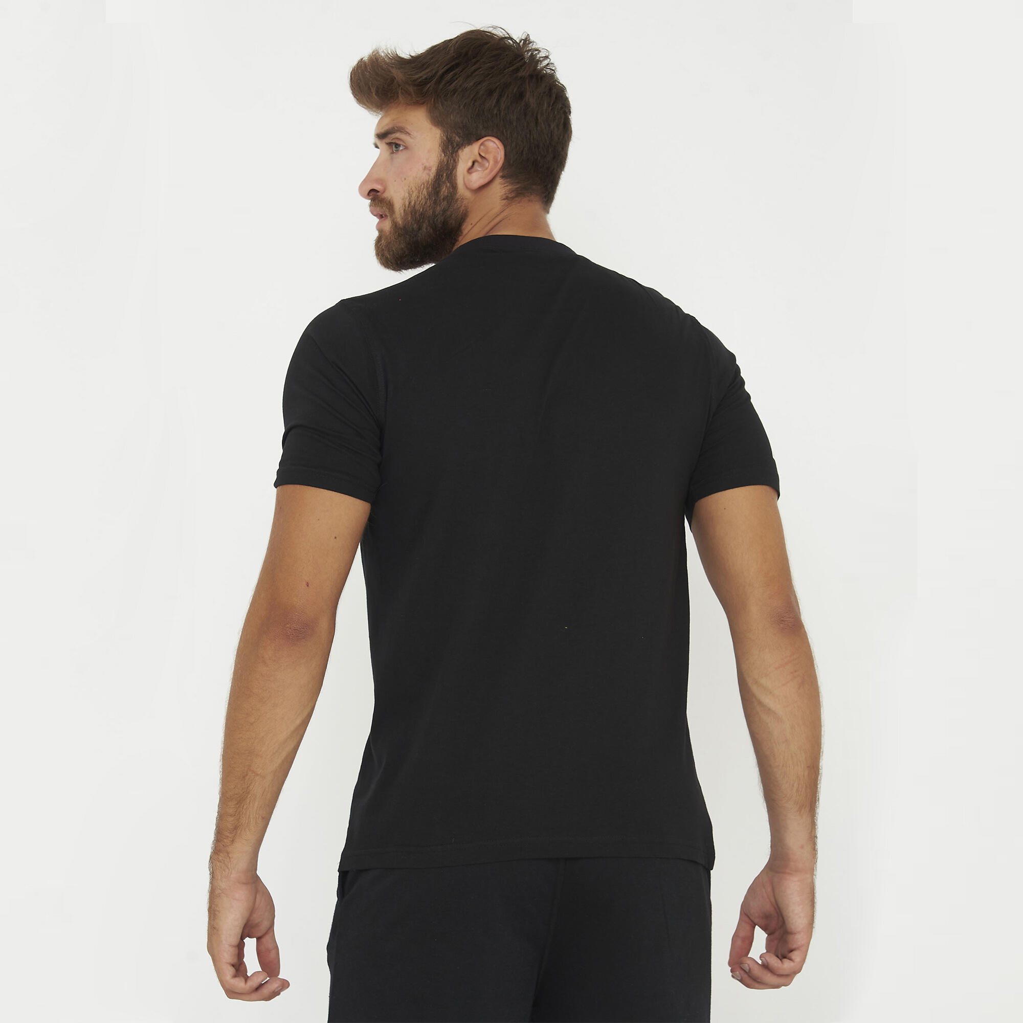 T-shirt in cotone da uomo NAPLES nero azzurro 2/6