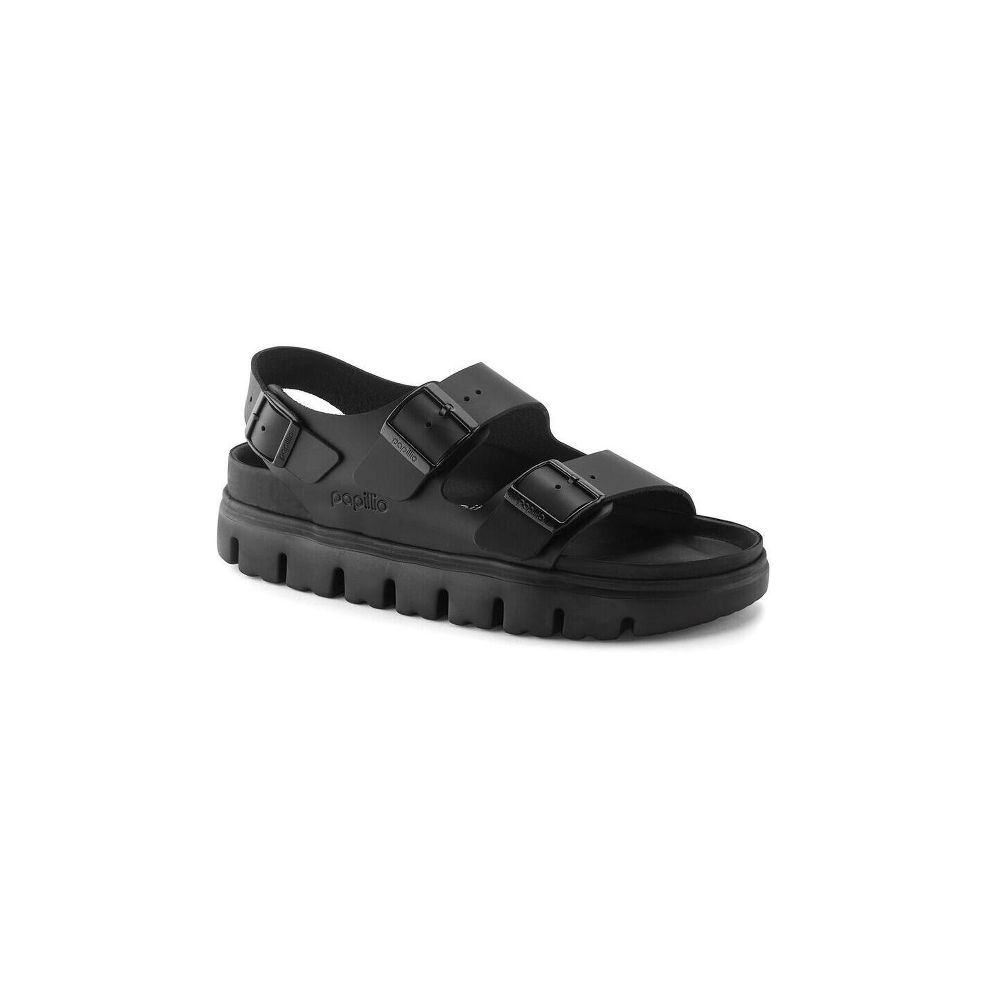 Birkenstock - Sandale Compensée À Double Brides Pour Adulte Milano - Sandales - Noir - Decathlon
