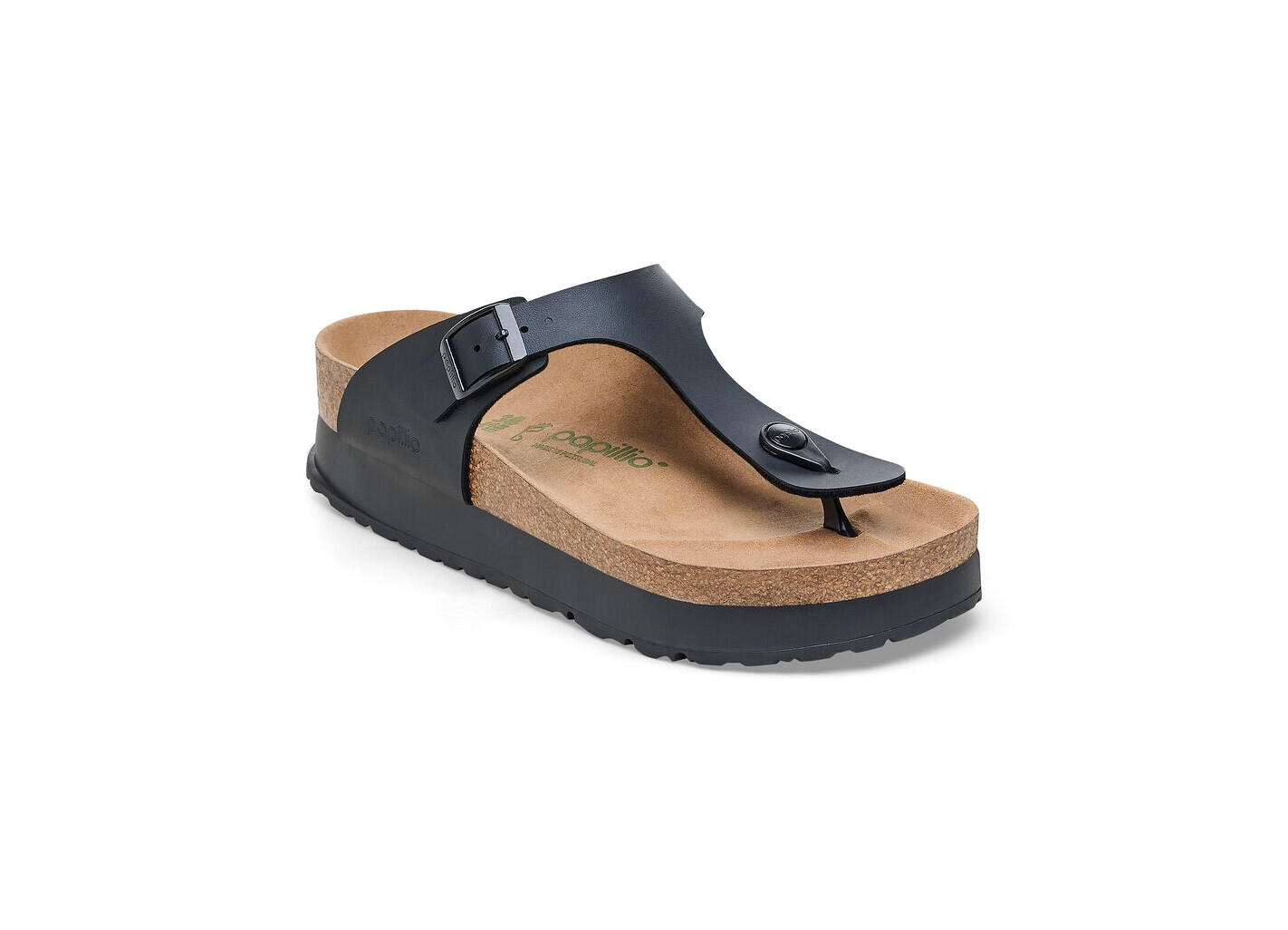 Sandalen Birkenstock Gizeh Flex Platform zwart 1/5