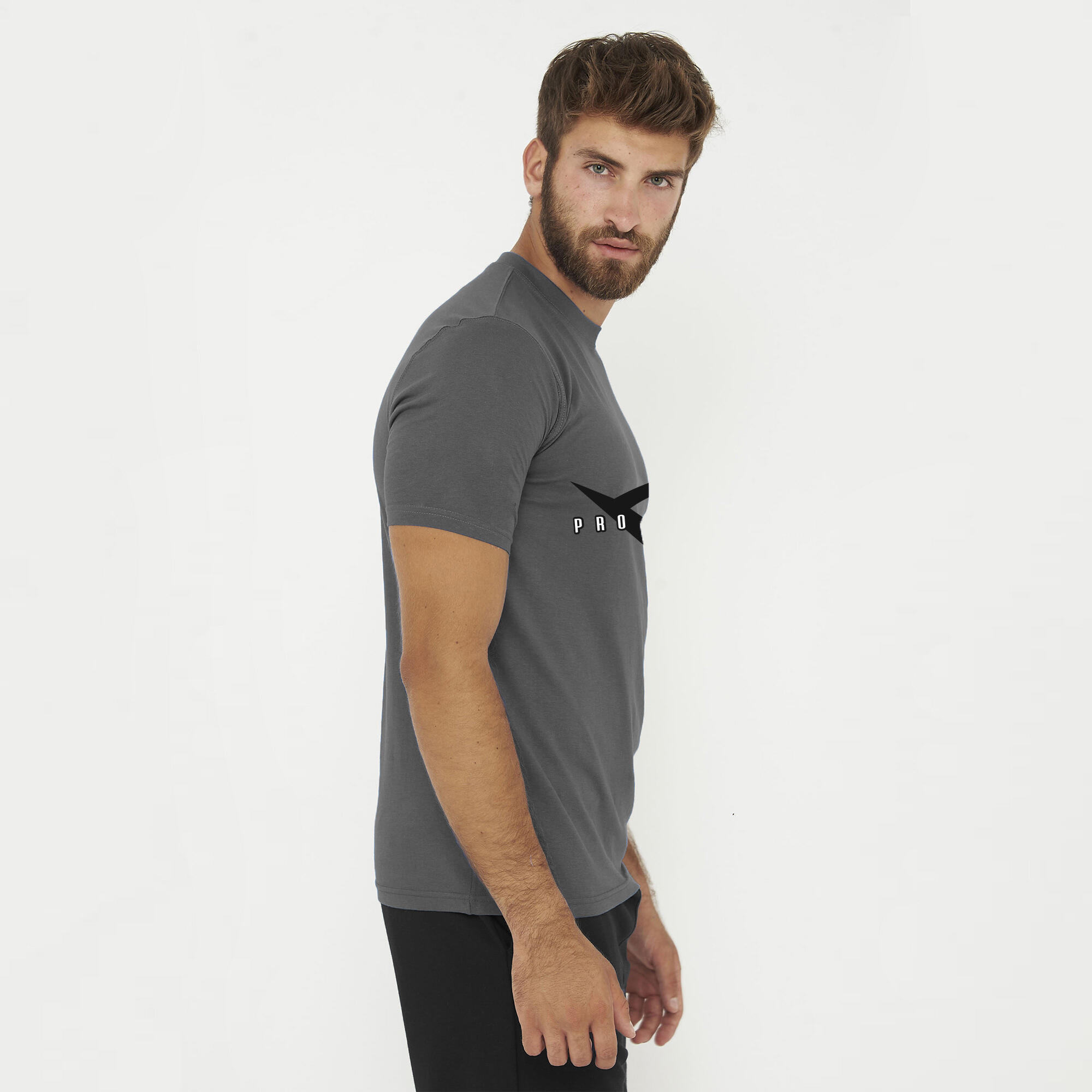 T-shirt in cotone da uomo ATHLETE grigio scuro 5/6