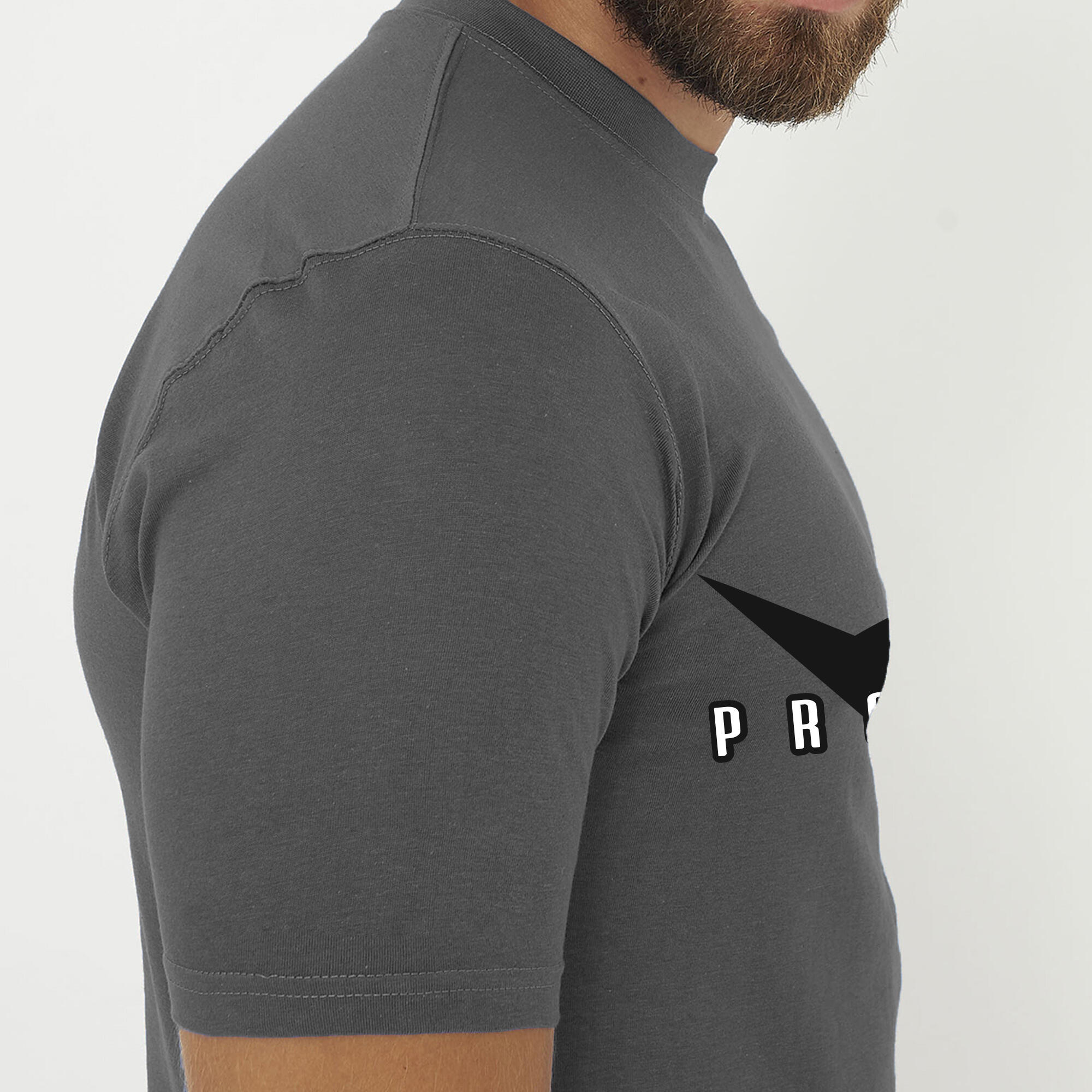 T-shirt in cotone da uomo ATHLETE grigio scuro 4/6