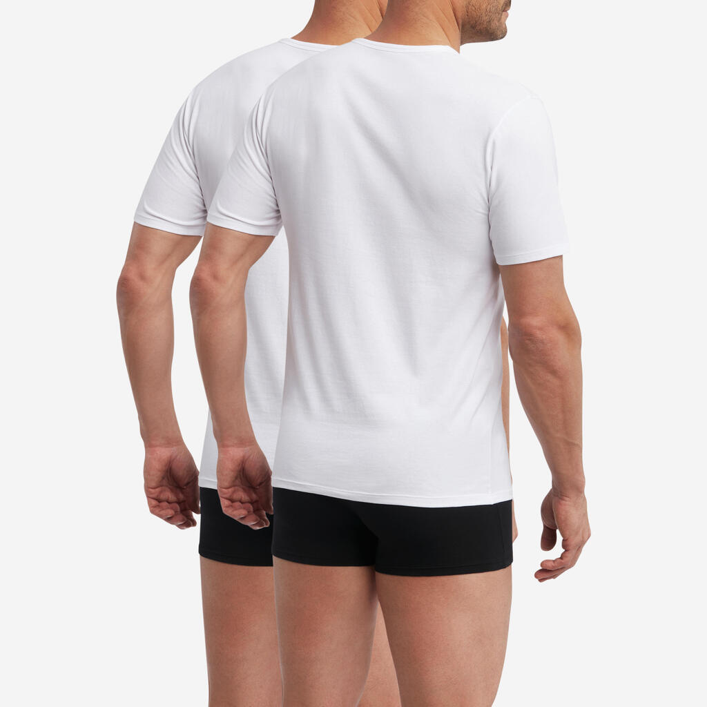 Pack of 2 V-neck T-shirts DIM Regul'Activ Sport