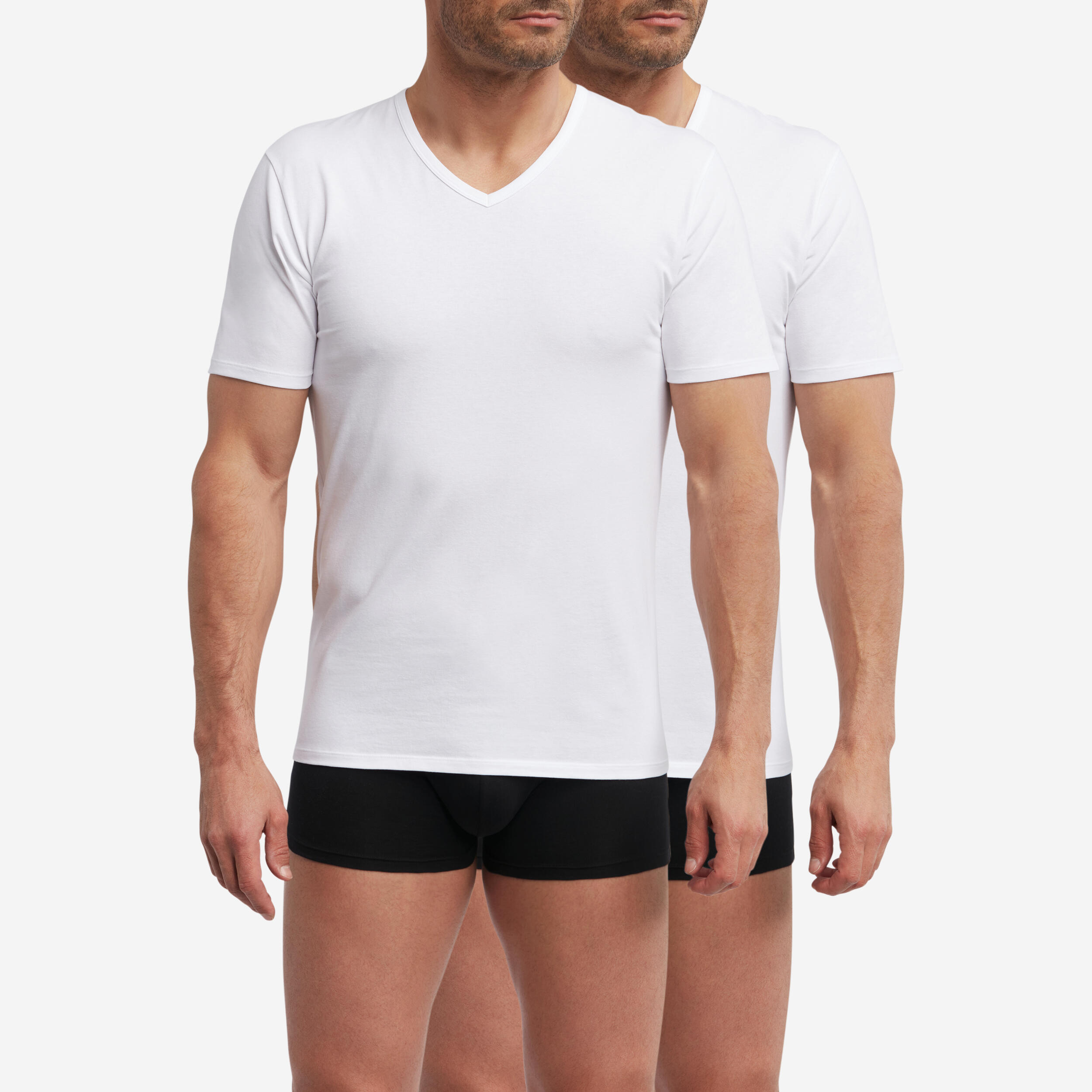 Conjunto de 2 T-shirts de Decote em V DIM Regul'Activ Sport 4/6