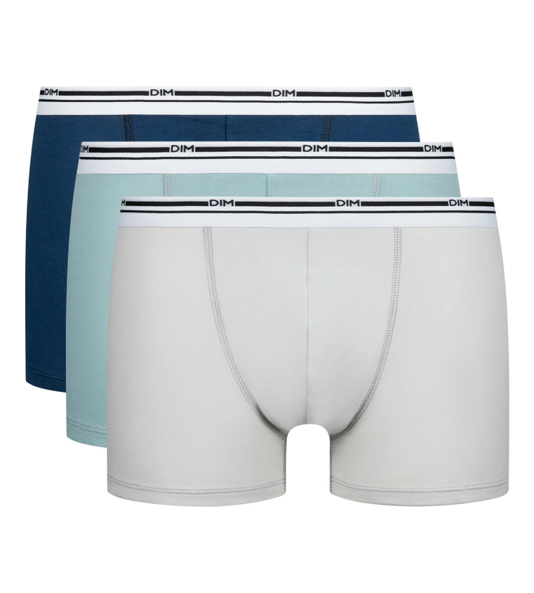 Dim Classic Colors - Pack de 3 Bóxers Beige/Azul para Hombre 4/7