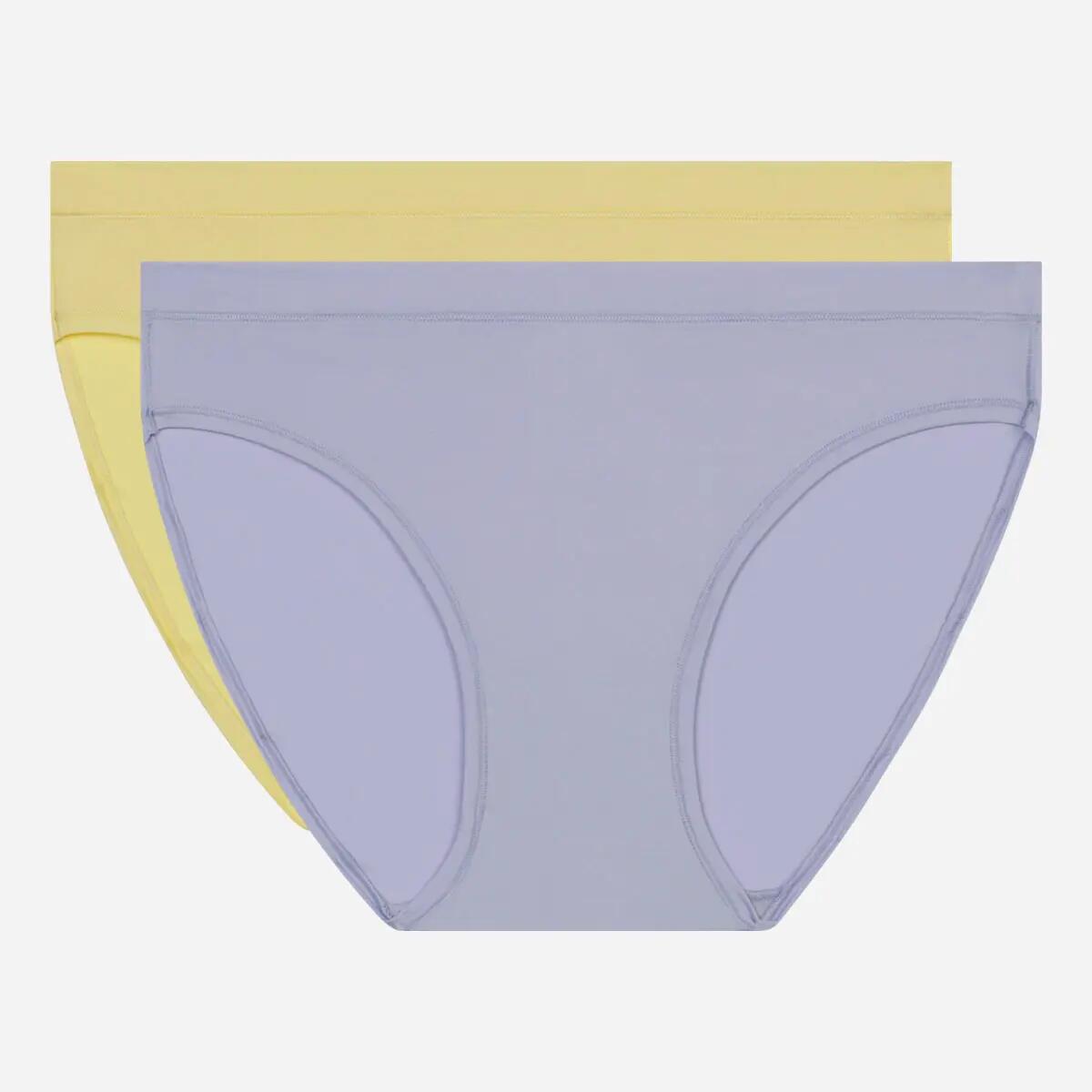 x2 Culottes Bleu/Jaune Femme Dim DIM0A6M 4/4