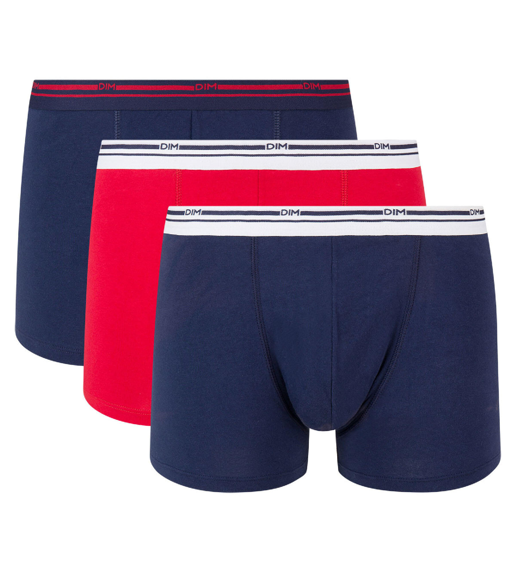 Dim Classic Colors - Pack de 3 Bóxers para Hombre en Azul Marino y Rojo 3/6